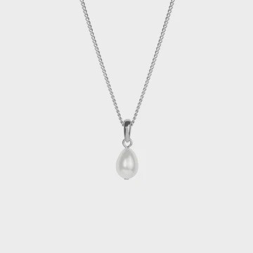Sally Pearl Necklace Silver