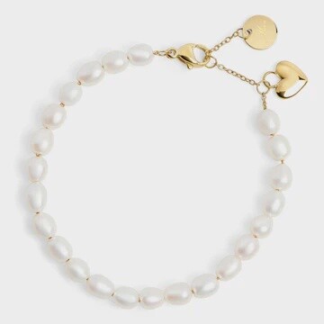 Papaya Pearl Bracelet Gold