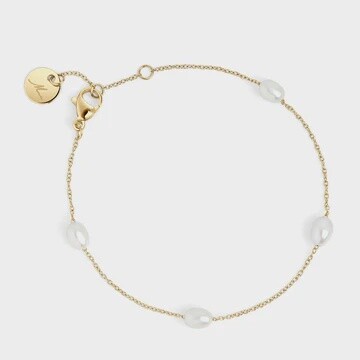 Opal Pearl Bracelet Gold