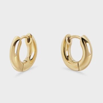 Chroma Small Huggie Earrings Gold