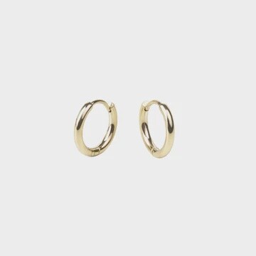 Stacks Huggie Earrings Gold 10 mm