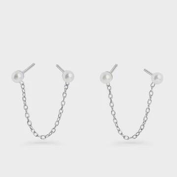 Persy Stud Earrings Silver