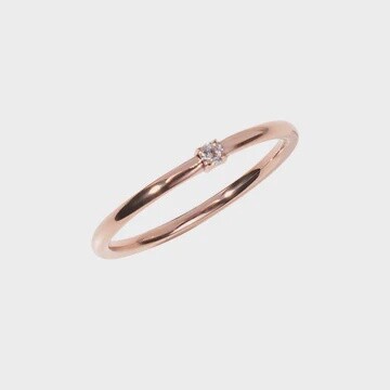 Rose Gold Promise Ring Size 5