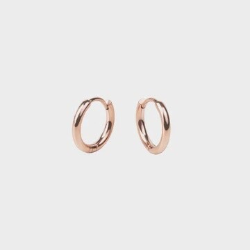Rose Gold Stacks Huggie Earrings