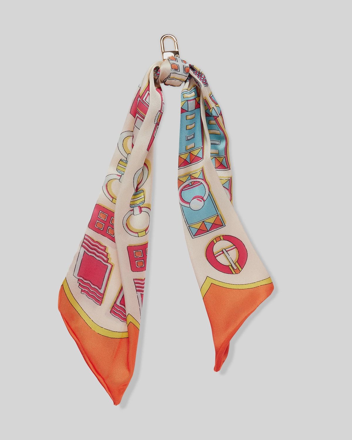 Kiki Bag Scarf Key Ring - Maize