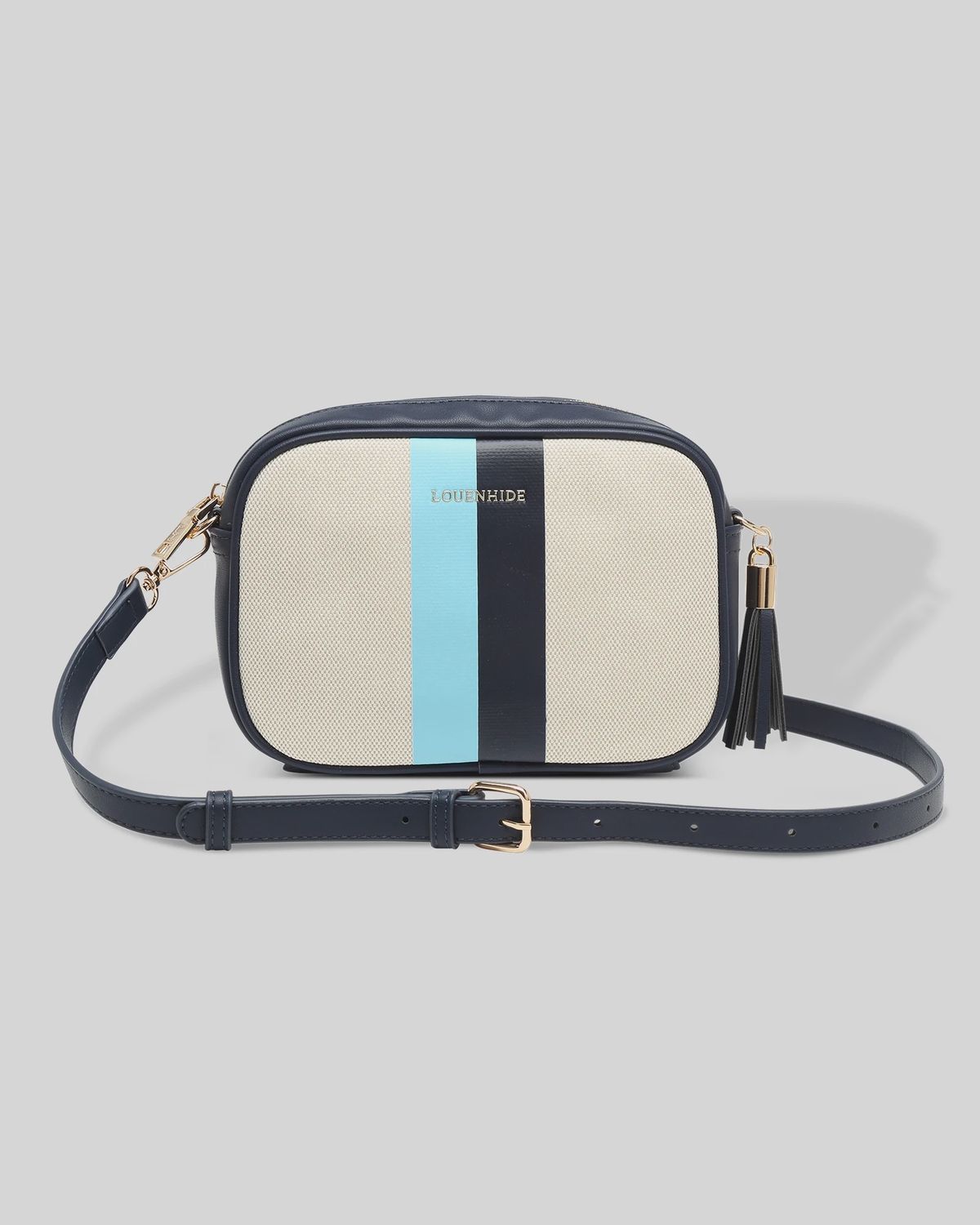 Ginger Canvas Crossbody - Sky Blue