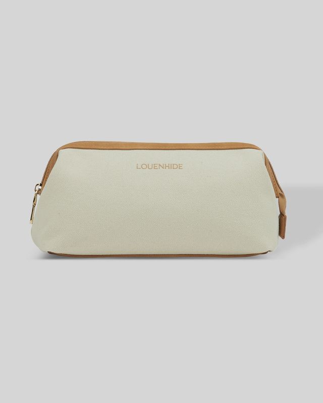 Hansel Makeup Bag - Cream Camel