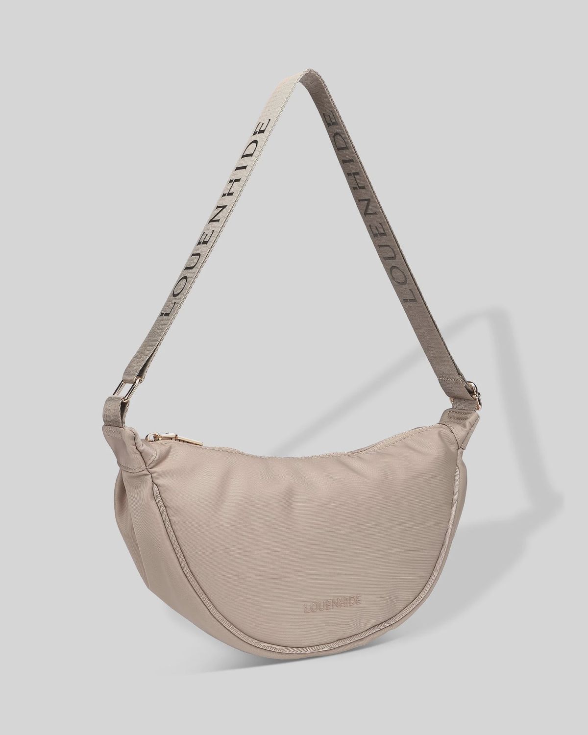 Sylvia Nylon Sling Bag - Beige
