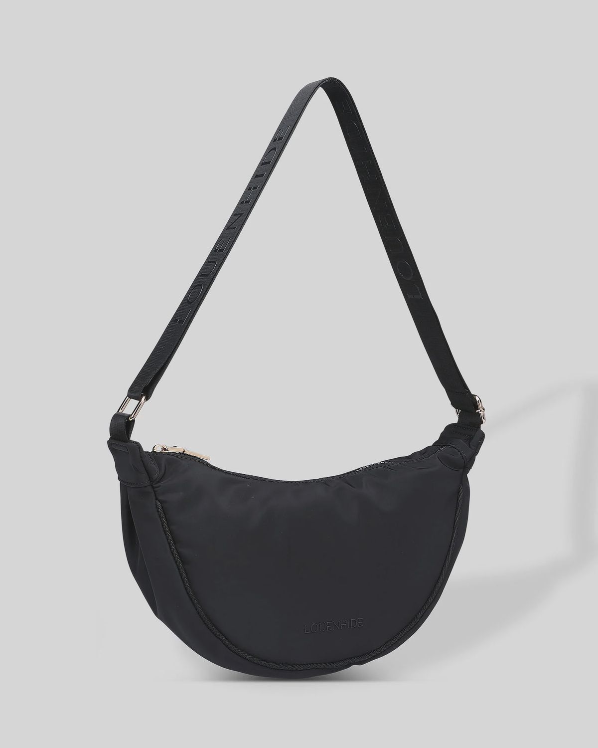 Sylvia Nylon Sling Bag - Black