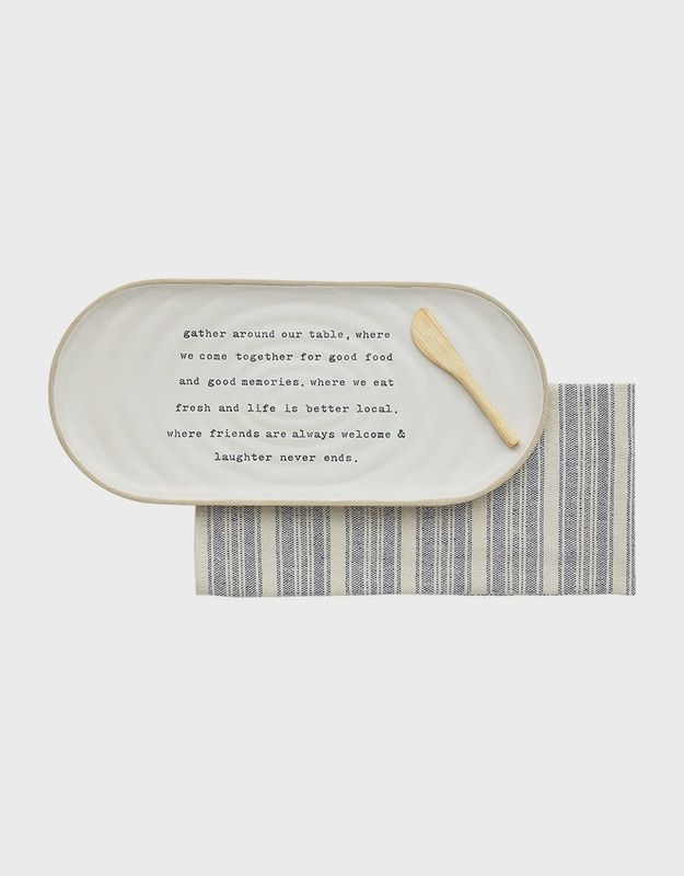 Stoneware Hostess Set