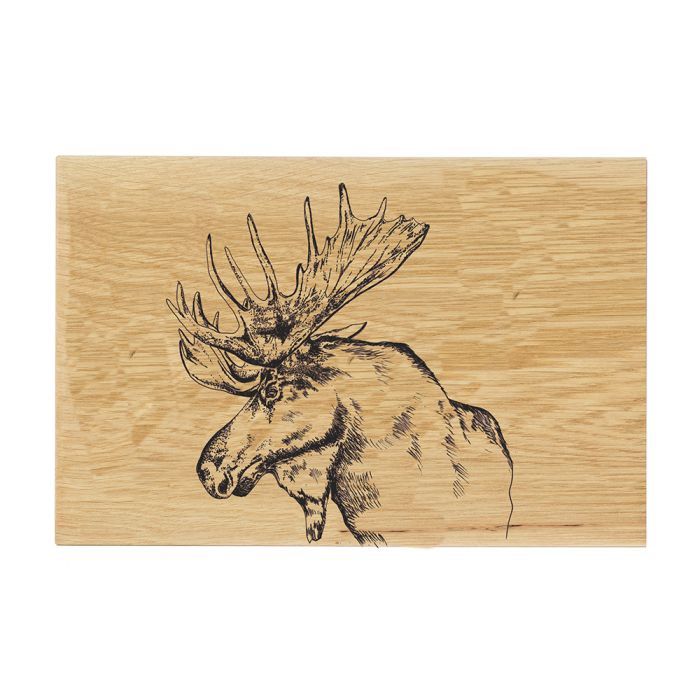 Oak Serving Board - Moose
