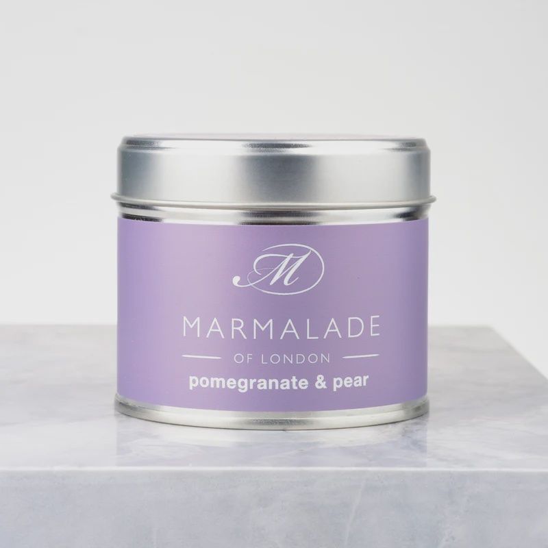 Pomegranate &amp; Pear Med Tin Candle