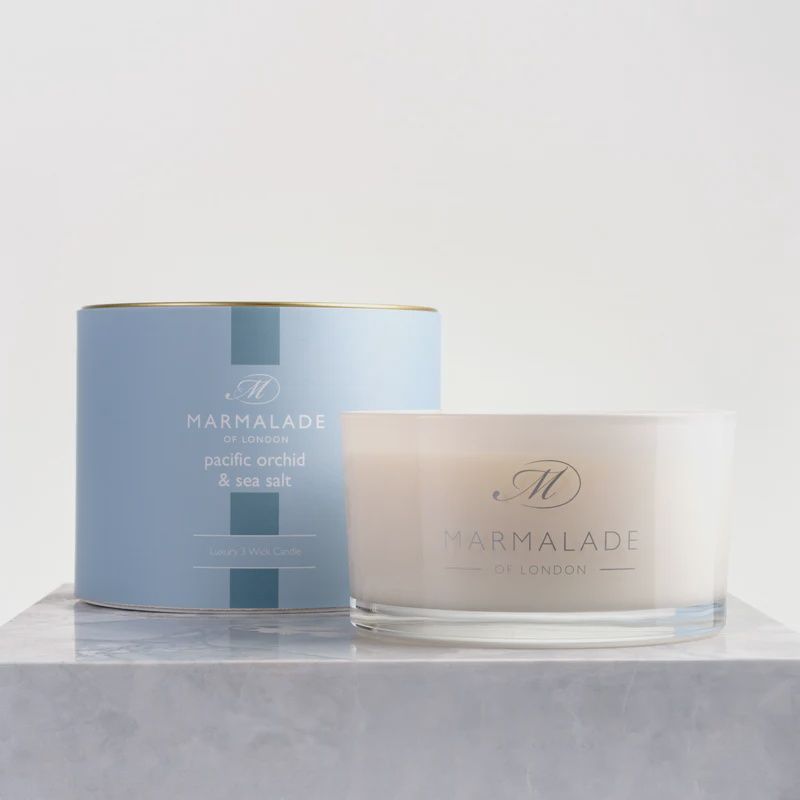 Pacific Orchid &amp; Sea Salt 3 Wick Candle
