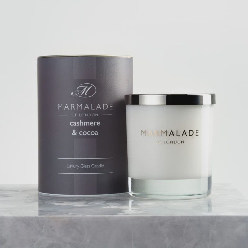 Cashmere &amp; Cocoa Glass Candle