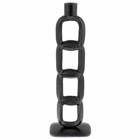 Metal Chain Candleholder Large