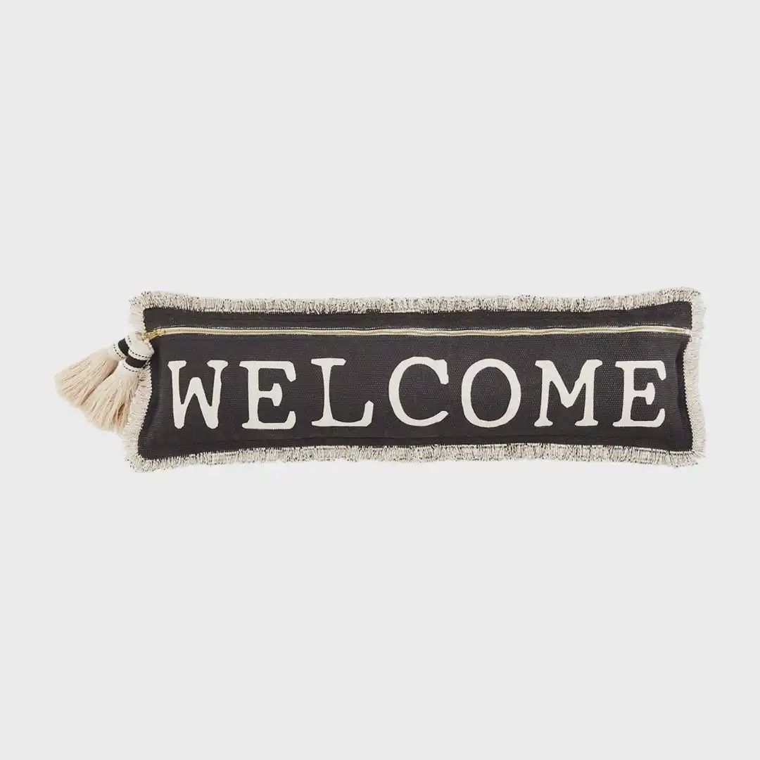 Welcome Tassel Pillow