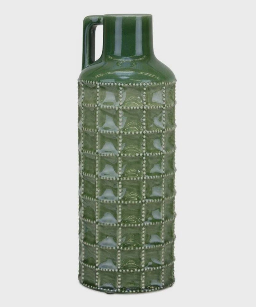 Sage Green Bottle Vase 11.75&quot;