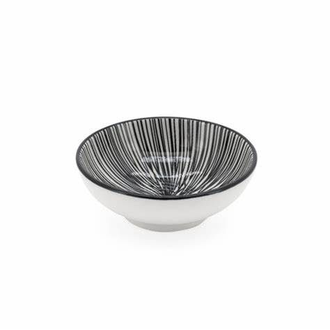 Kiri Sauce Dish - Black Line