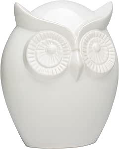 Wise Owl Decor Sculpture White 7.5H&quot;