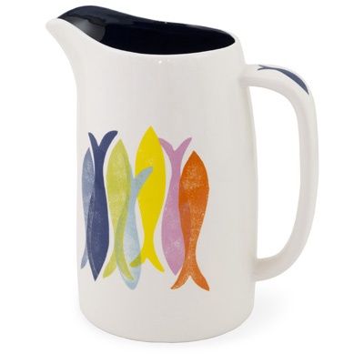 Kate Nelligan Hand Stamp Fish Pitcher