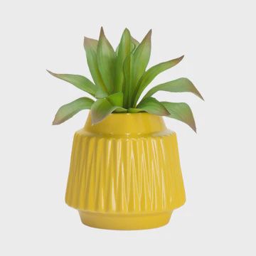 Ella Ceramic Vase 6&quot;H - Yellow