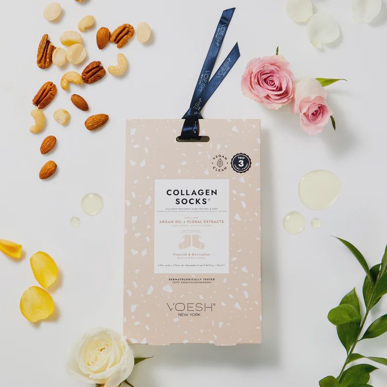 Collagen Socks With Argan Oil + Floral Extracts