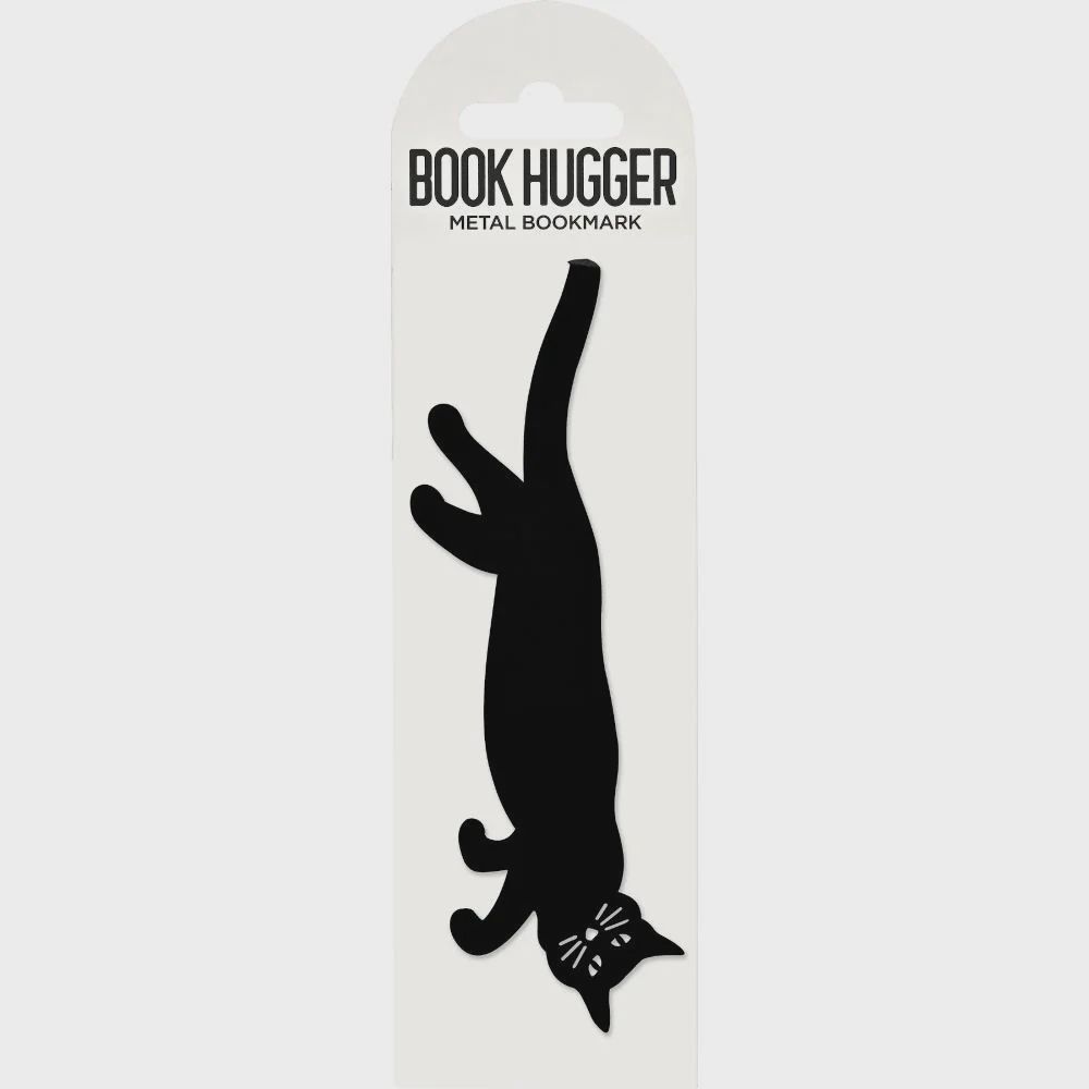 Curious Cat &#39;Hanging&#39; Metal Bookmark