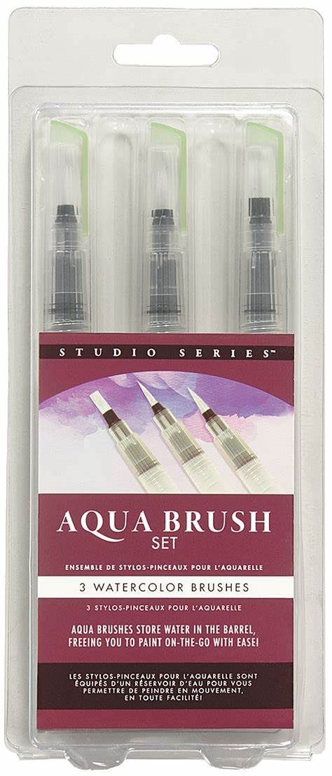 Studio Series Aqua Brushes (Set of 3)