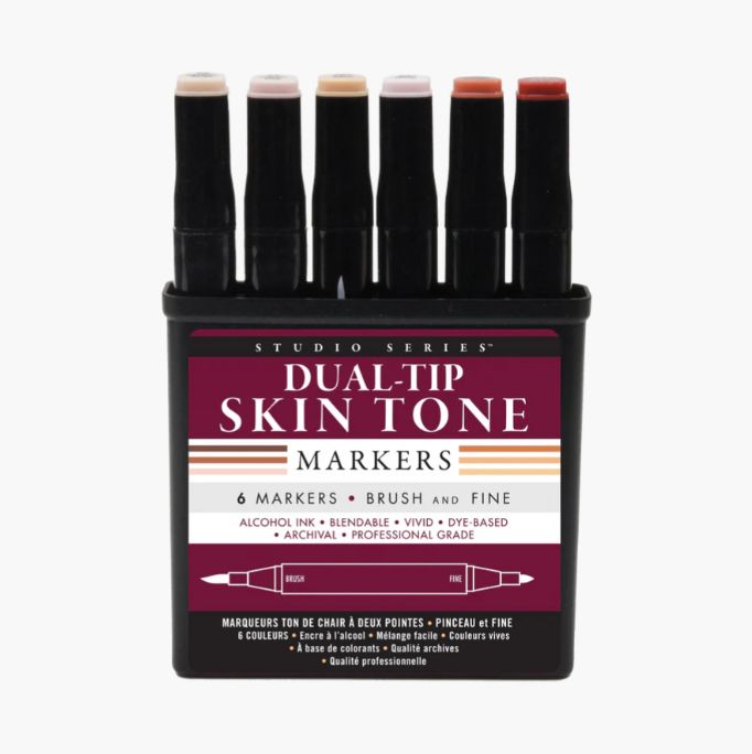 Dual Tip Skin Tone Markers
