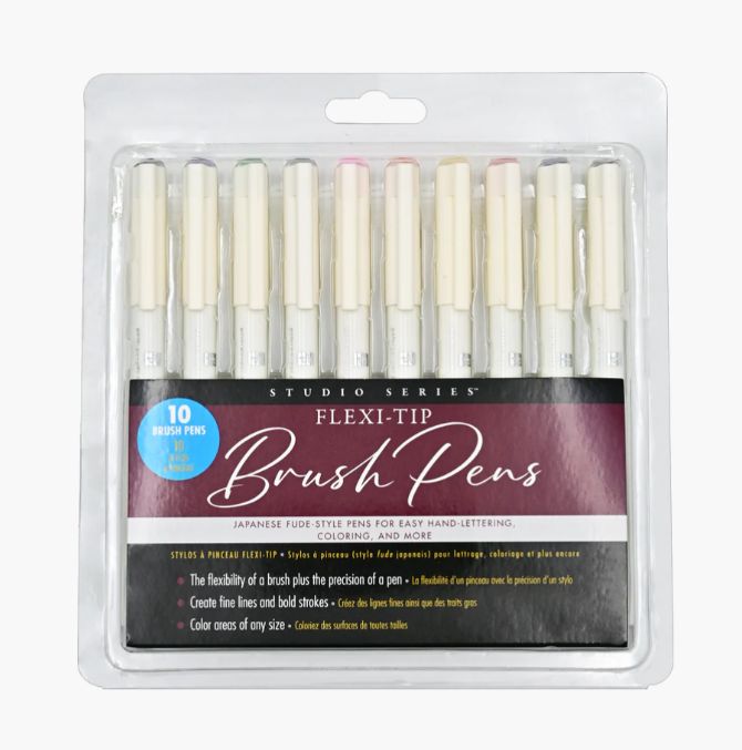 Flexi-Tip Brush Pens (Set of 10)