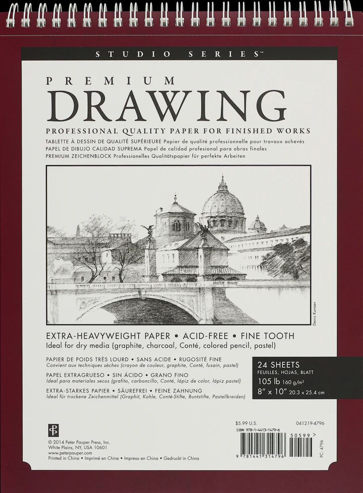 Premium Drawing Pad 8 x 10
