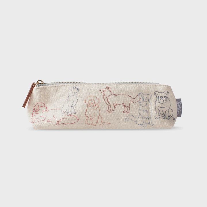 Thoughtful Dogs Canvas Pouch