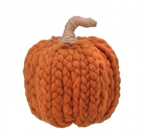 Woven Yarn Pumpkin 8.5&quot; Orange