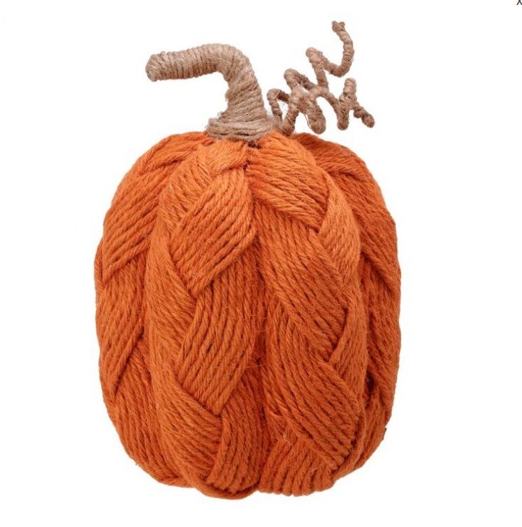 10&quot; String Jute Woven Pumpkin Orange