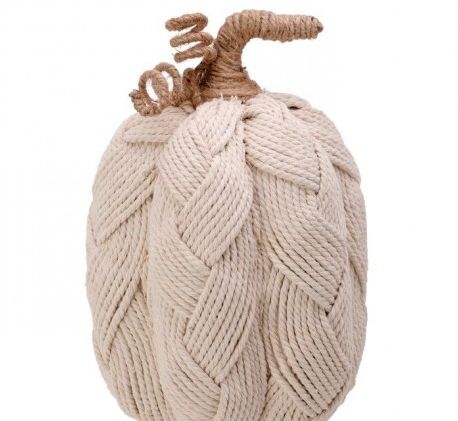 10&quot; String Jute Woven Pumpkin Cream