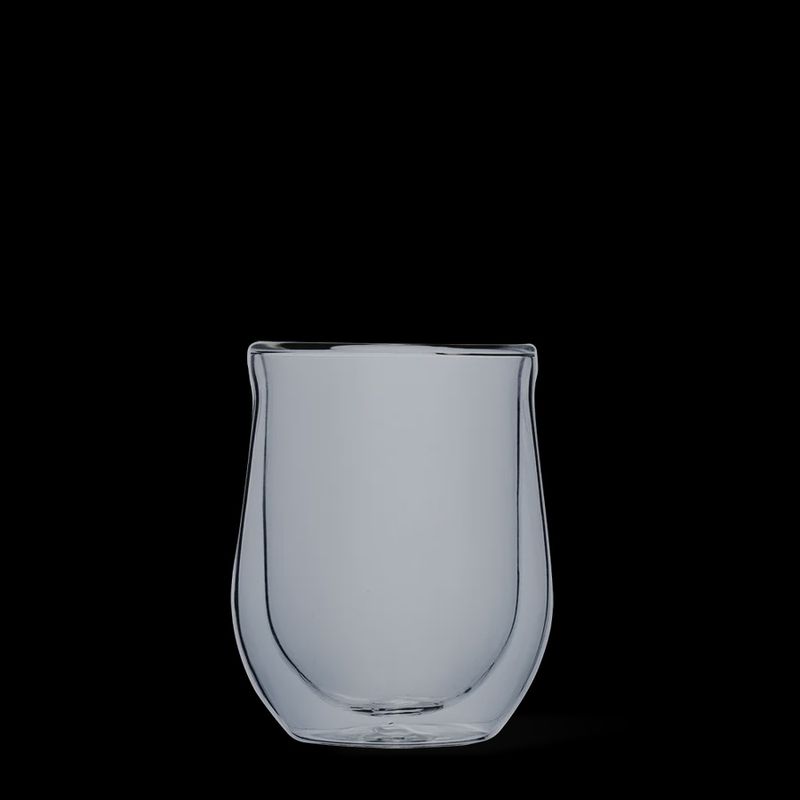 Glass Stemless Double Pack Grey