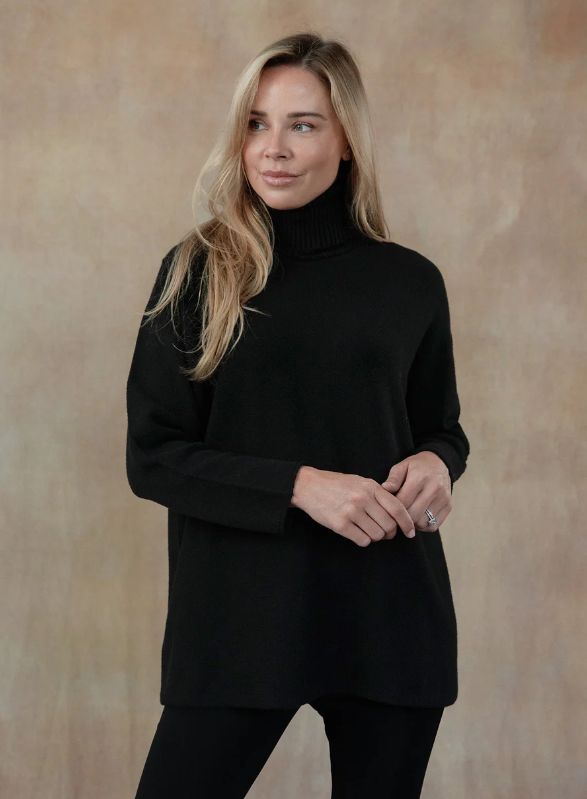 Clara Turtleneck Sweater - Black