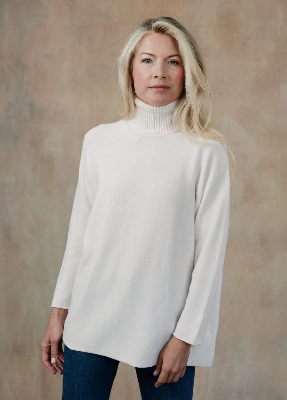 Clara Turtleneck Sweater - Ivory