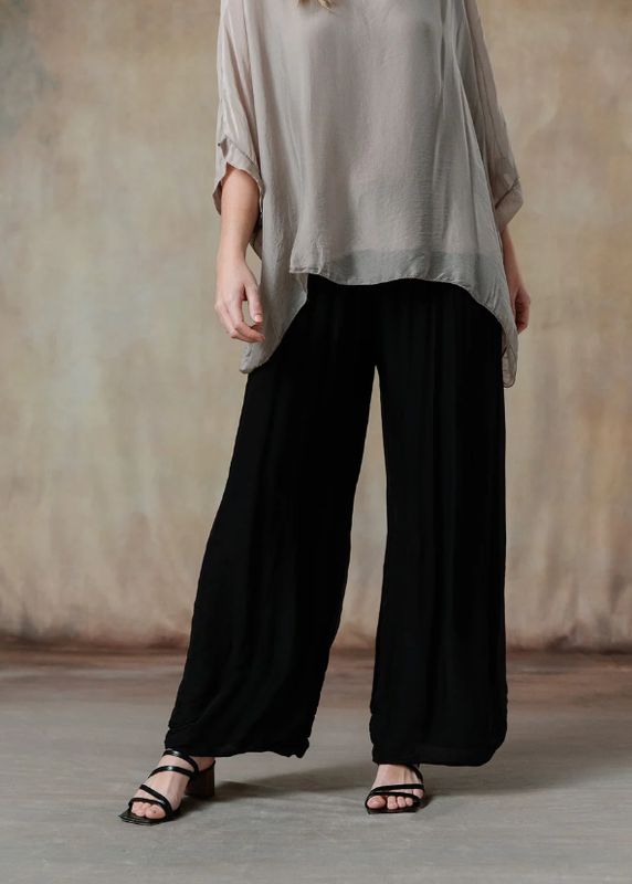 Madelyn Silk Pants - Black