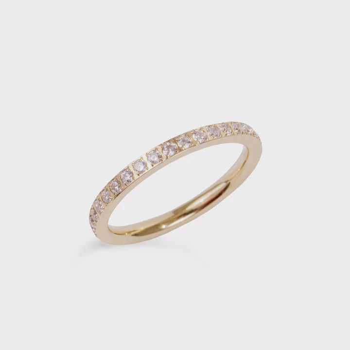 Gold Eternity Ring  Size 7