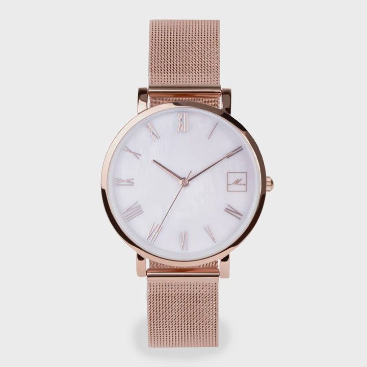 Stainless Steel Watch - Rose Gold
