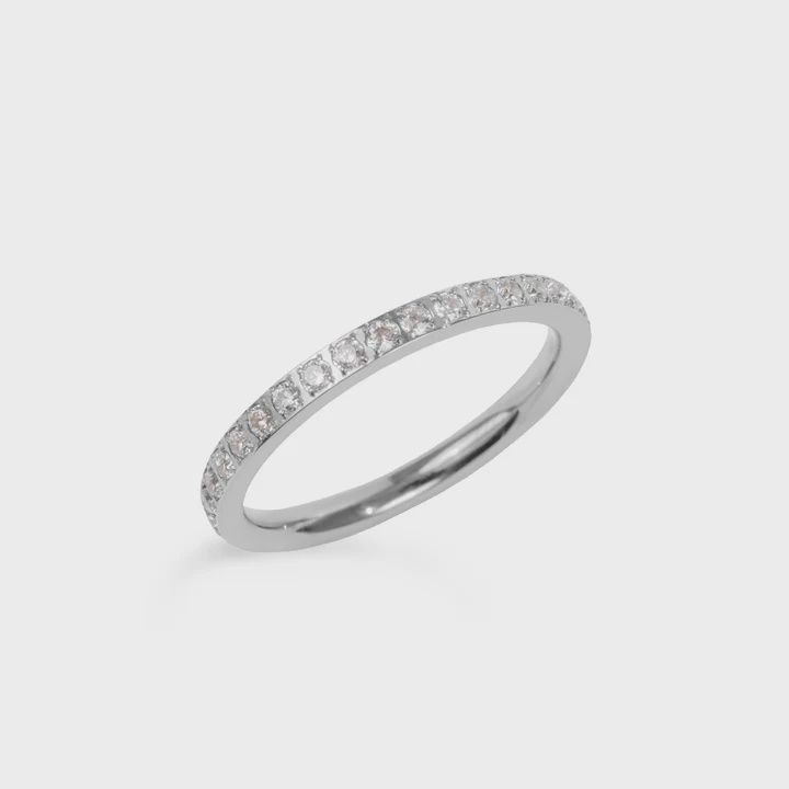 Silver Eternity Ring Size 8