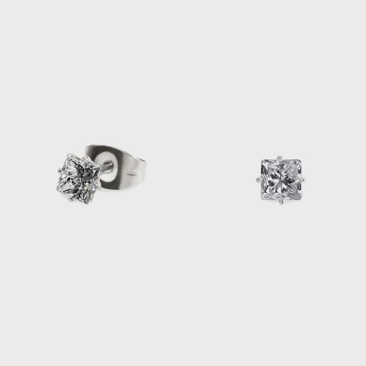 Silver Stainless Stud Earring 5mm