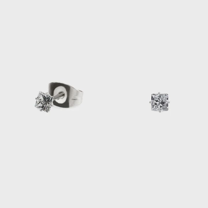 Silver Stainless Stud 4mm