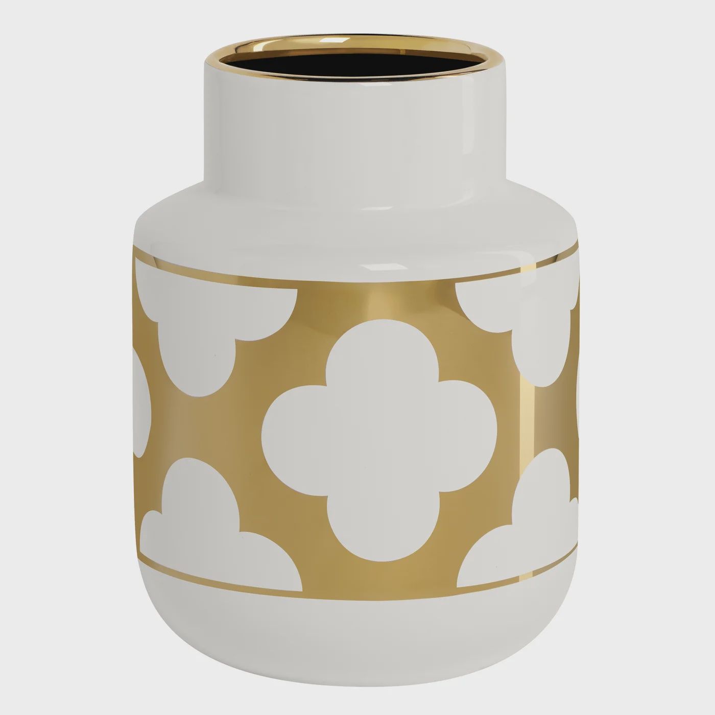 Elements Gold Clover Band Pattern 7.5h&quot;