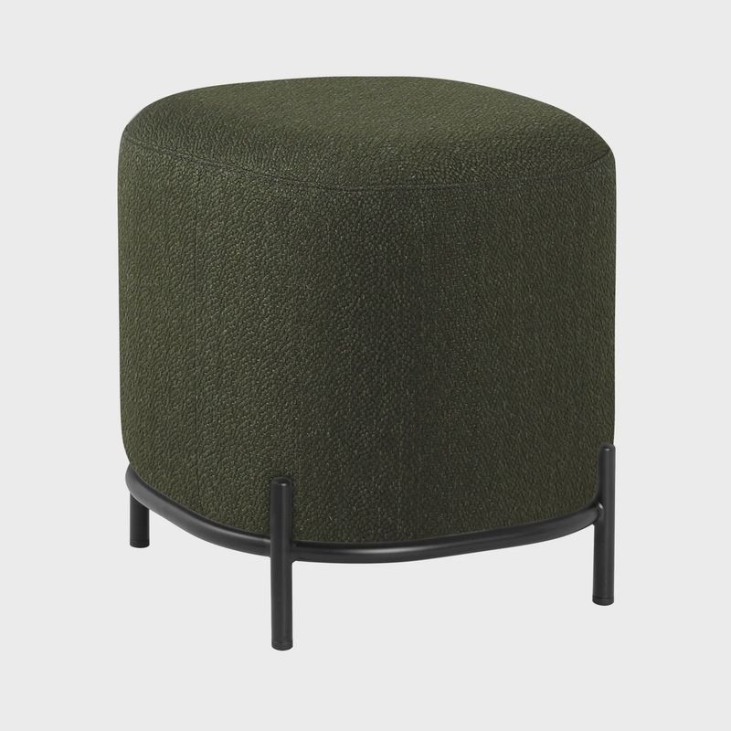 Pender Pin Leg Ashton Weave Stool - Hunter Green