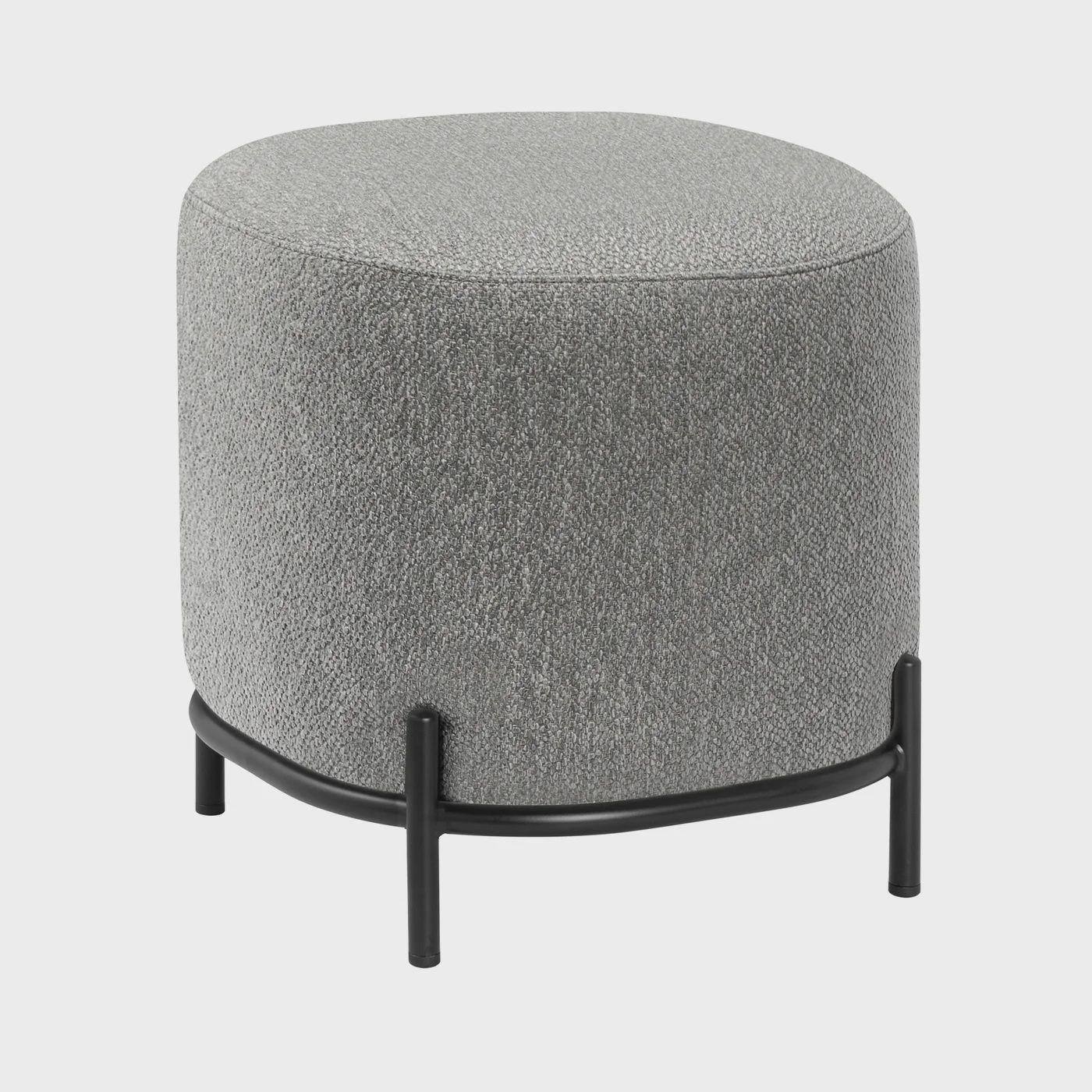 Pender Pin Leg Ashton Weave Stool - Stone Grey