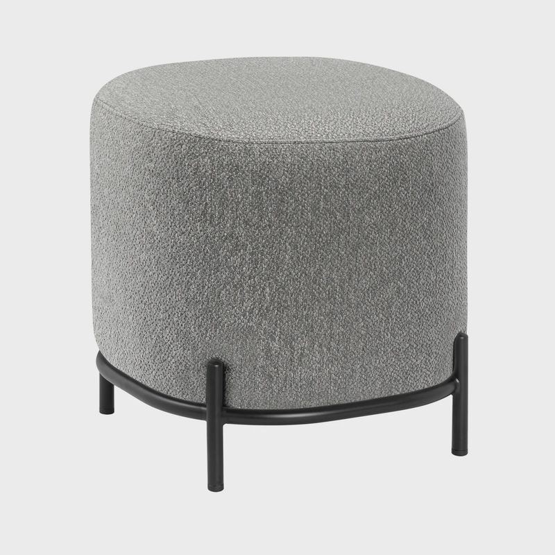 Pender Pin Leg Ashton Weave Stool - Stone Grey