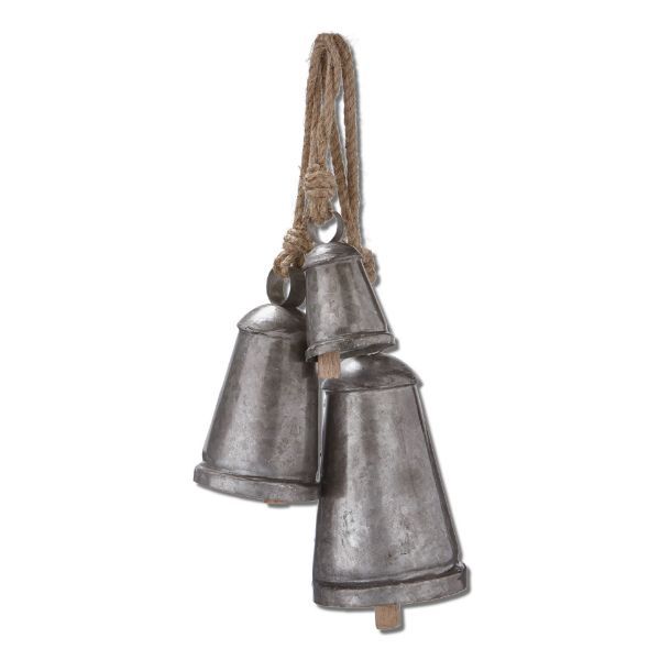 Vintage Bell &amp; Jute HGR Set-Silver