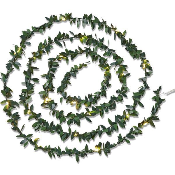 Laurel Leaf String Light - Green
